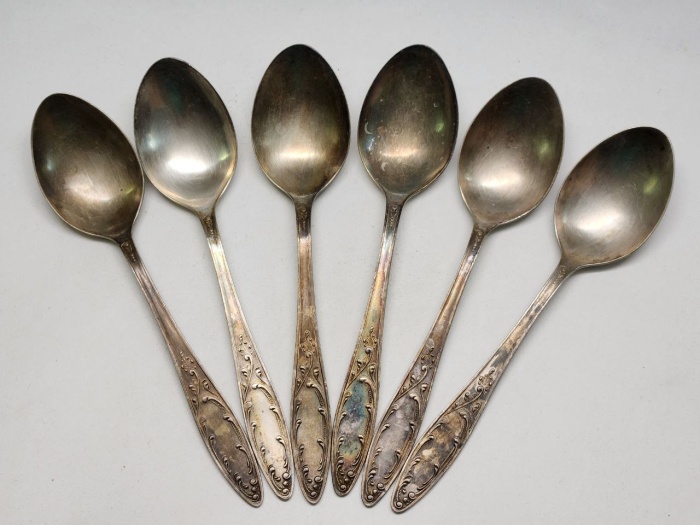 Ложки столовые 6 штук НМЦ мельхиор СССР