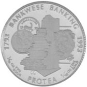 (№1993km172) Монета Южная Африка 1993 год 1/10 Protea (200 лет банковских)