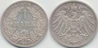 (1906a) Монета Германия (Империя) 1906 год 1 марка   Серебро Ag 900  XF