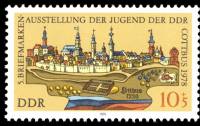 (1978-060) Марка Германия (ГДР) "Котбус, 1730"    Выставка марок, Котбус II Θ