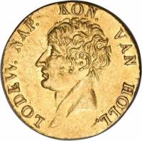 (№1808km35) Монета Нидерланды 1808 год 1 Dukat (Луи Наполеон)
