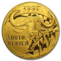 (№1997km207) Монета Южная Африка 1997 год 1/10 Ounce (Натура - Буффало)