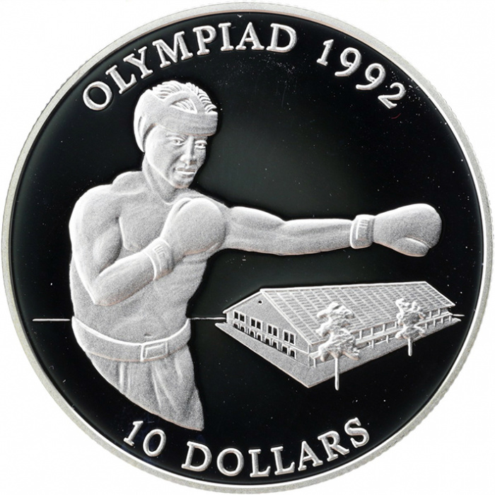 (1992) Монета Соломоновы Острова 1992 год 10 долларов &quot;XXV Летняя Олимпиада Барселона 1992 Бокс&quot;   U