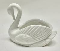 Соусник горчичница икорница Лебедь фарфор 