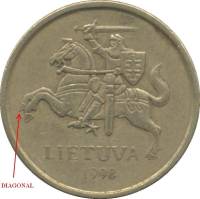 () Монета Литва 1997 год 500  ""   Латунь  UNC