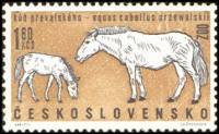(1962-026) Марка Чехословакия "Лошади Пржевальского"    Животные II Θ