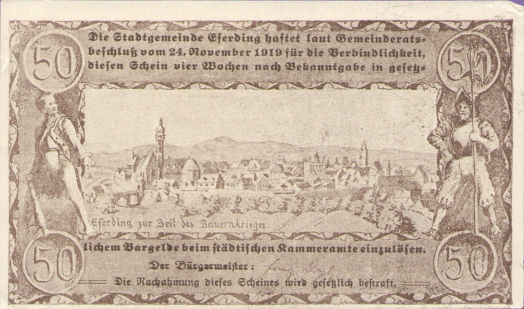 (№1919) Банкнота Австрия 1919 год &quot;50 Heller&quot;