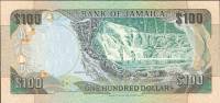 (,) Банкнота Ямайка 1991 год 100 долларов "Дональд Сангстер"   UNC