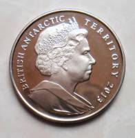 (№2013km9) Монета Британская Антарктическая территория 2013 год 2 Pounds (Император Pengiun)