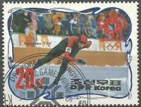 (1984-016) Марка Северная Корея "Карин Энке ГДР"   Победители зимних ОИ 1984, Сараево III Θ