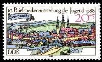 (1988-044) Марка Германия (ГДР) "Хемниц (1620)"    Выставка марок II Θ