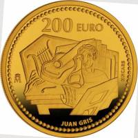 (№2012) Монета Испания 2012 год 200 Euro (Хуан Грис)