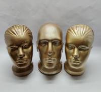 Манекен голова для шапок 16 шт золотой цвет ( Сост. на фото )