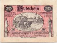 (№1920) Банкнота Австрия 1920 год "20 Heller"