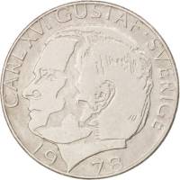 () Монета Швеция 1976 год 1  ""   Медь-Никель  UNC