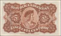 (№1895P-230s) Банкнота Аргентина 1895 год "50 Centavos"