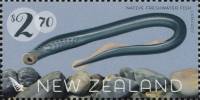Марка из набора Новая Зеландия 2017 год "Минога", Гашеная