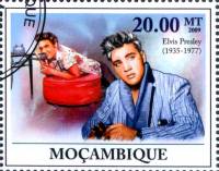 (№2009-3354) Марка Мозамбик 2009 год "Элвис Аарон Пресли 19351977", Гашеная