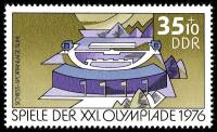 (1976-025) Марка Германия (ГДР) "Стрельбище"    Летние ОИ 1976, Монреаль II Θ