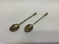 Чайные ложки 2 шт Металл Без клейм