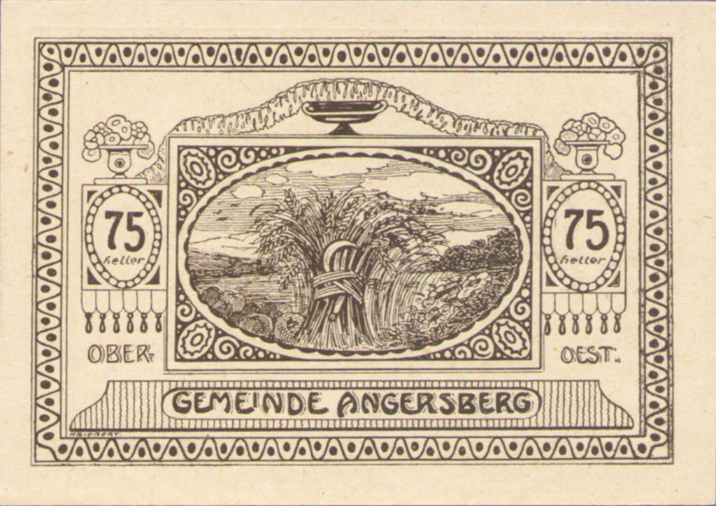 (№1920) Банкнота Австрия 1920 год &quot;75 Heller&quot;
