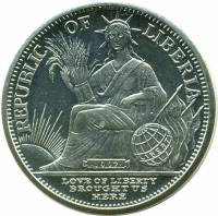 () Монета Либерия 1997 год 5 долларов ""   AU