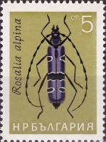 (1964-030) Марка Болгария "Усач альпийский"   Насекомые III Θ