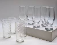 Стаканы 9 штук двух видов высота 13 и 15 см