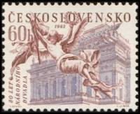 (1963-014) Марка Чехословакия "Национальный театр Праги"    Известные личности и события культурной 