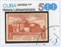 (1987-051) Марка Куба "Марка Испании 518"    История Латинской Америки III Θ