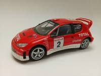 Модель авто 1:43 Peugeot 206 Hongwell Total Rally без коробки