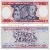 (1981) Банкнота Бразилия 1981 год 100 крузейро "Дуки-ди-Кашиас"   UNC