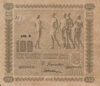 (,) Банкнота Финляндия 1922 год 100 марок    UNC