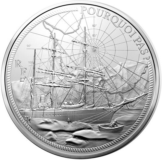 (2014) Монета Франция 2014 год 10 евро &quot;Барк Ле пуркуа па&quot;  Серебро Ag 900  PROOF