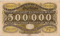 (№1923) Банкнота Германия 1923 год "500,000 Mark"