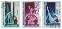 1965-031-33  Серия Набор марок (3 шт) СССР  День космонавтики II Θ