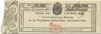 (№1812P-S805) Банкнота Германия 1812 год "6 Franken"