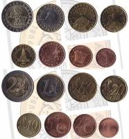 (2007, 8 монет) Набор монет Евро Словения 2007 год    UNC
