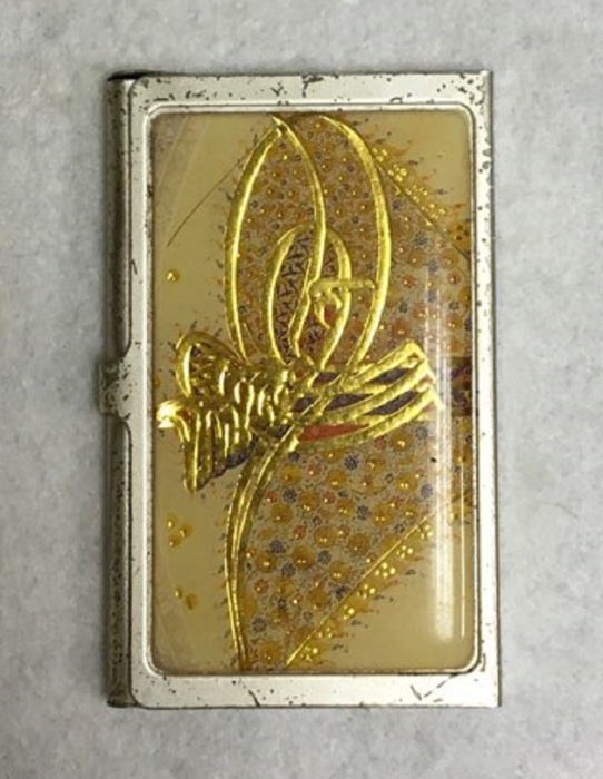 Визитница металлическая (сост. на фото)