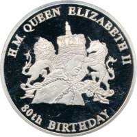 (2006) Монета Малави 2006 год 10 квача "Елизавета II 80 лет"  Медь-Никель  PROOF