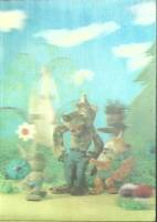 Стерео-открытка "Чьи в лесу шишки?", 10,5*14,5 см., СССР