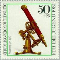 (1981-006) Марка Германия (ФРГ) "Экваториальный (1820)"    Оптические приборы III Θ