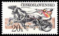 (1978-050) Марка Чехословакия "Скачки рысью"    Скачки в Пардубице III Θ