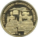(№2006km236) Монета ФРГ 2006 год 100 Euro (Город Веймар - Наследие ЮНЕСКО)