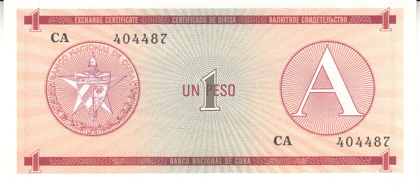 () Банкнота Куба 1985 год 1  &quot;&quot;   UNC