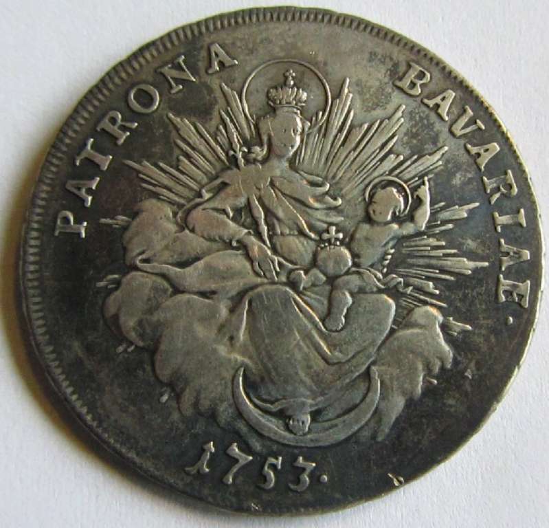 () Монета Германия (Империя) 1753 год 12  &quot;&quot;   Биметалл (Серебро - Ниобиум)  UNC