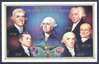 (№1986-80) Блок марок Белиз 1986 год "Вашингтон", Гашеный
