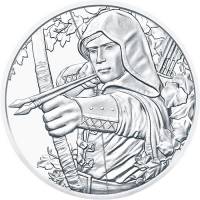 (003) Монета Австрия 2019 год 1,5 евро "Робин Гуд"  Серебро Ag 999  UNC