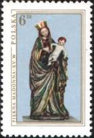 (1976-055) Марка Польша "Скульптура Мадонны (1410)"    Рождество. Шедевры польского искусства III Θ