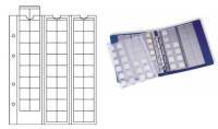 Лист OPTIMA M54 в альбом для монет, на 54 ячейки, Скользящий, Упаковка (5 шт.) Германия, 315033